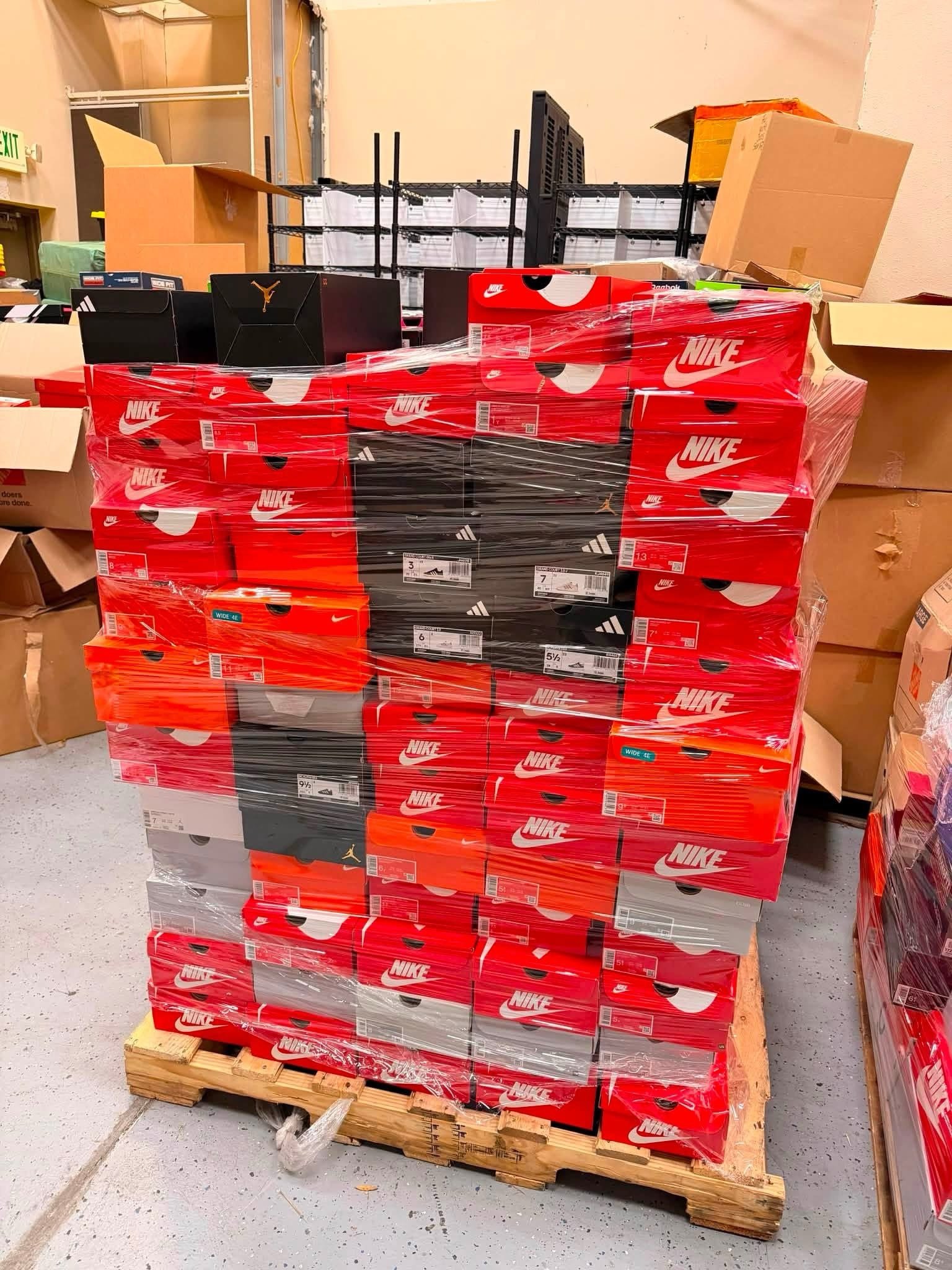img_0530 Nike Shoe Pallets For Sale (200 Pairs/Pallet – $600)- Nike Liquidation Pallets - Image 1